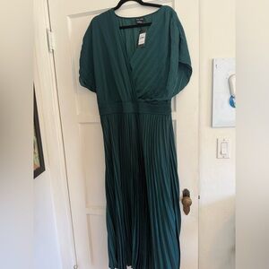 City Chic Deep Green Teal Maxi Dress